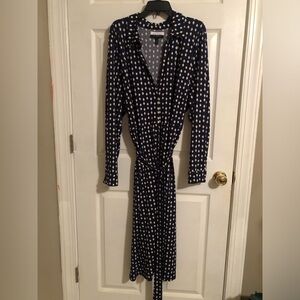 Eloquii Elements size 26 Shirt Dress navy & black